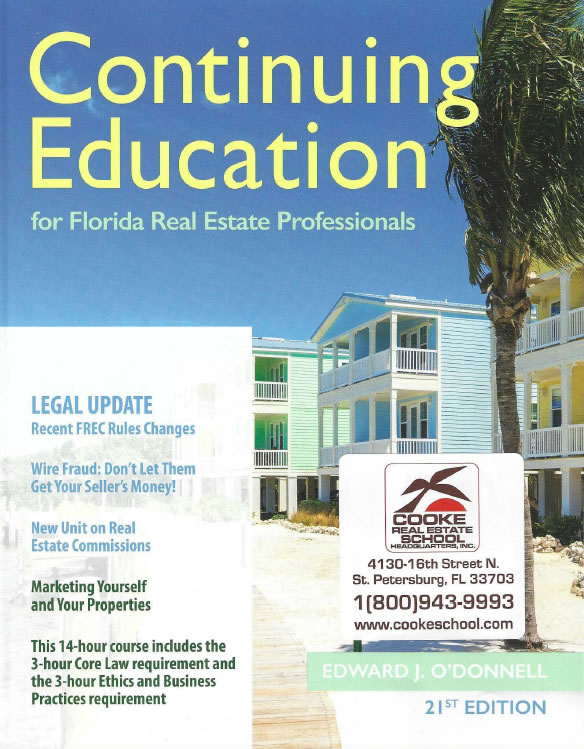 Florida Real Estate Continuing Education Course Cooke Real Estate School