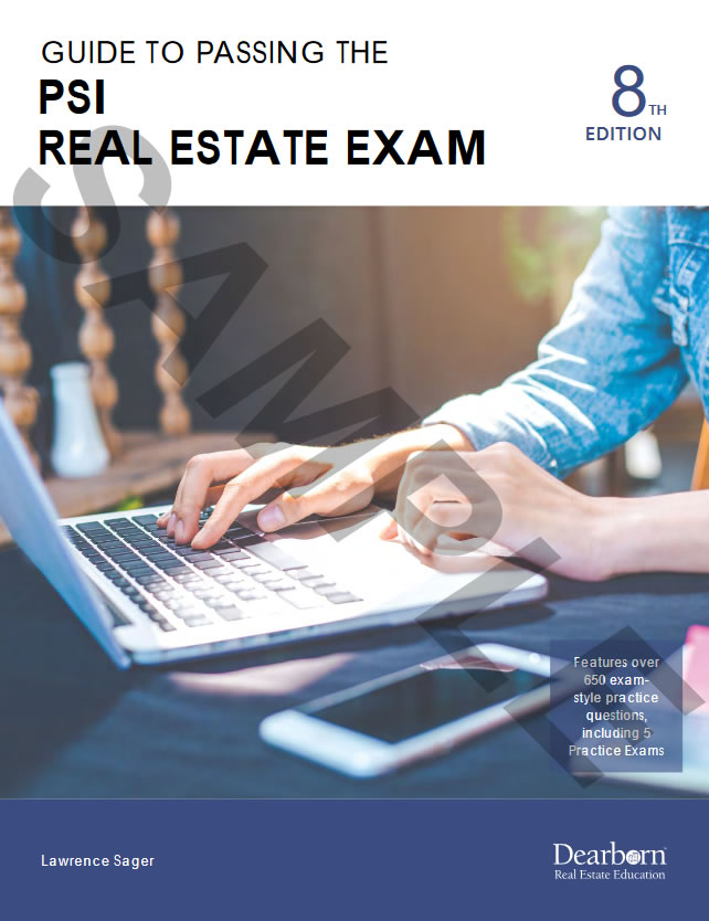 Guide to passing the PSI Real Estate Exam Book