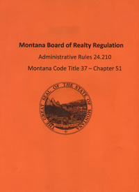 montana board of realty regulations