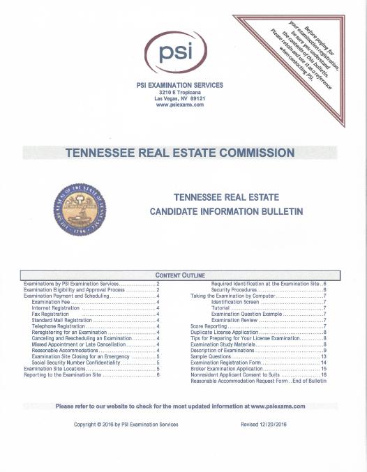 Tennessee Real Estate Principles Course Cooke Real Estate School